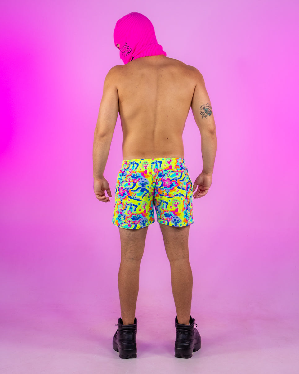 Psychedelic Psilocybin Men's Drawstring Shorts