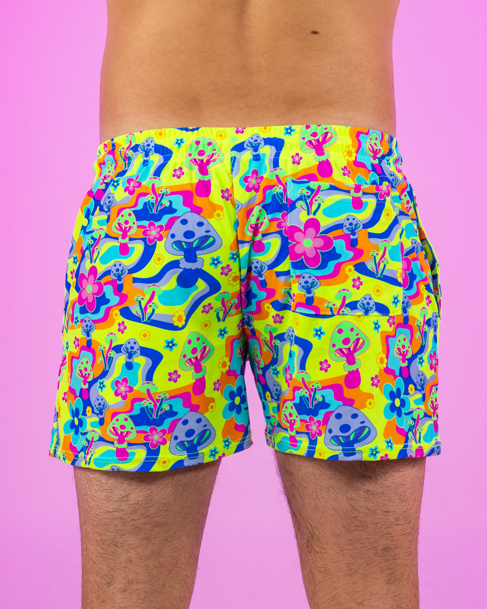 Psychedelic Psilocybin Men's Drawstring Shorts