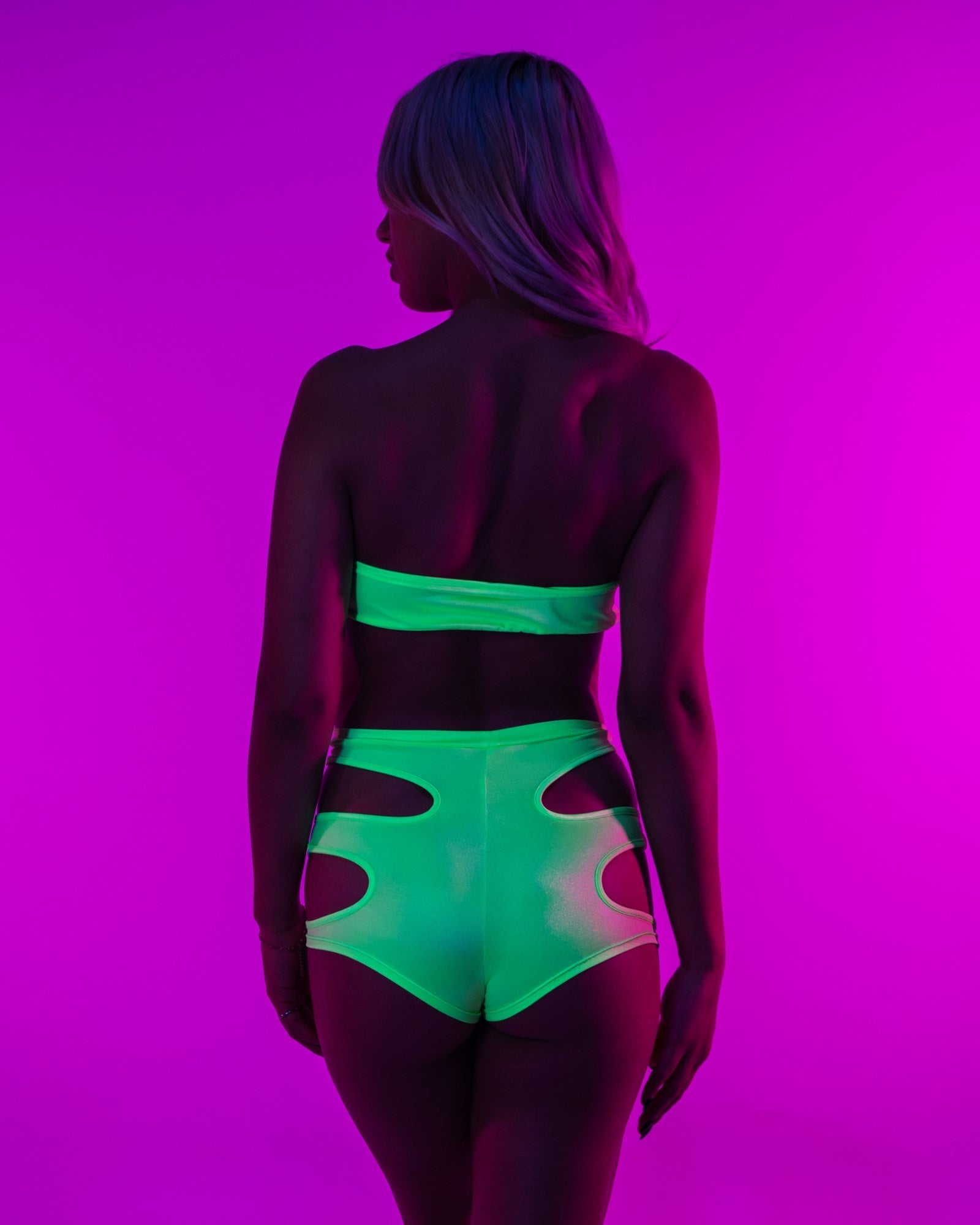 Euphoric Rebellion Peekaboo Sides High Waist Booty Shorts