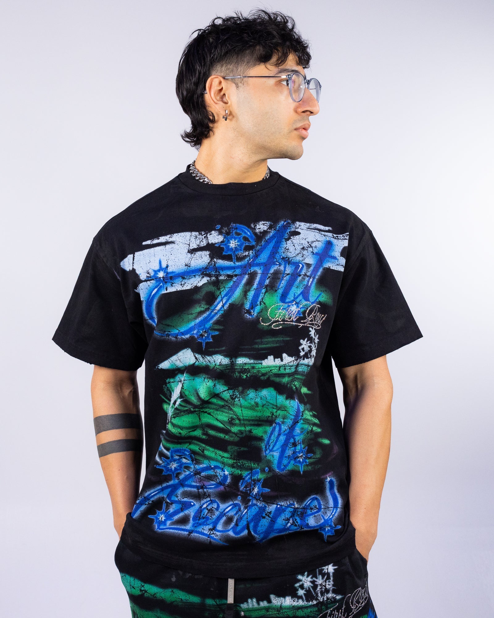 Art Of Escape Men's Black Washed Tee