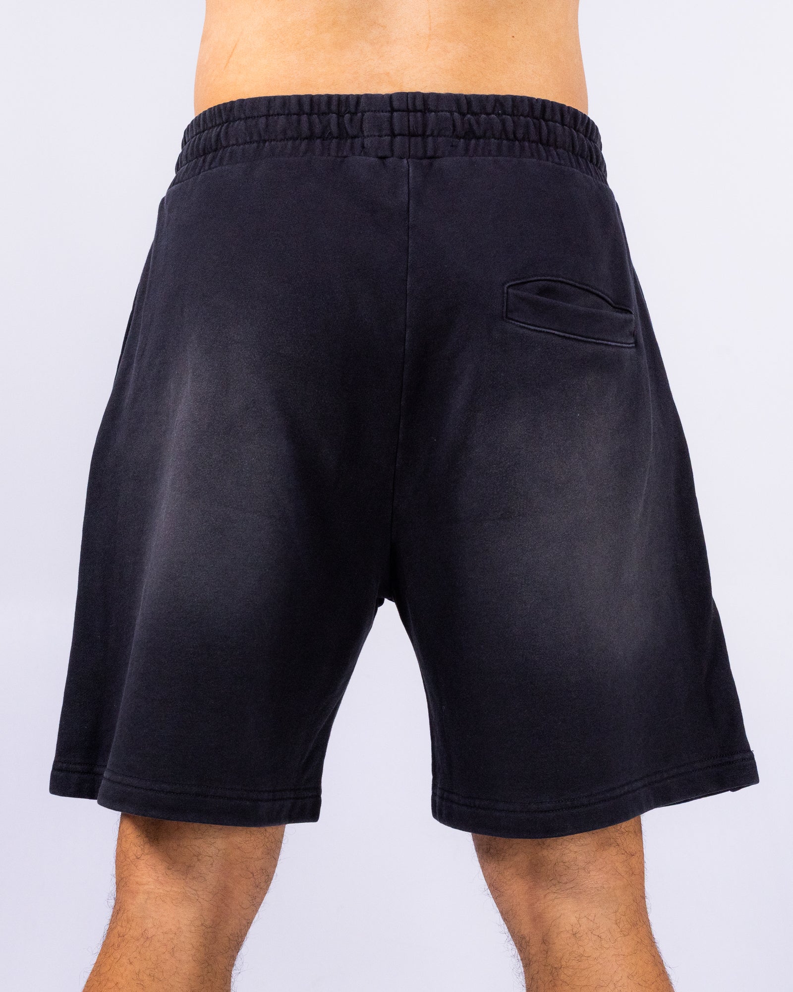 Earth First Men's Black Graphic Shorts