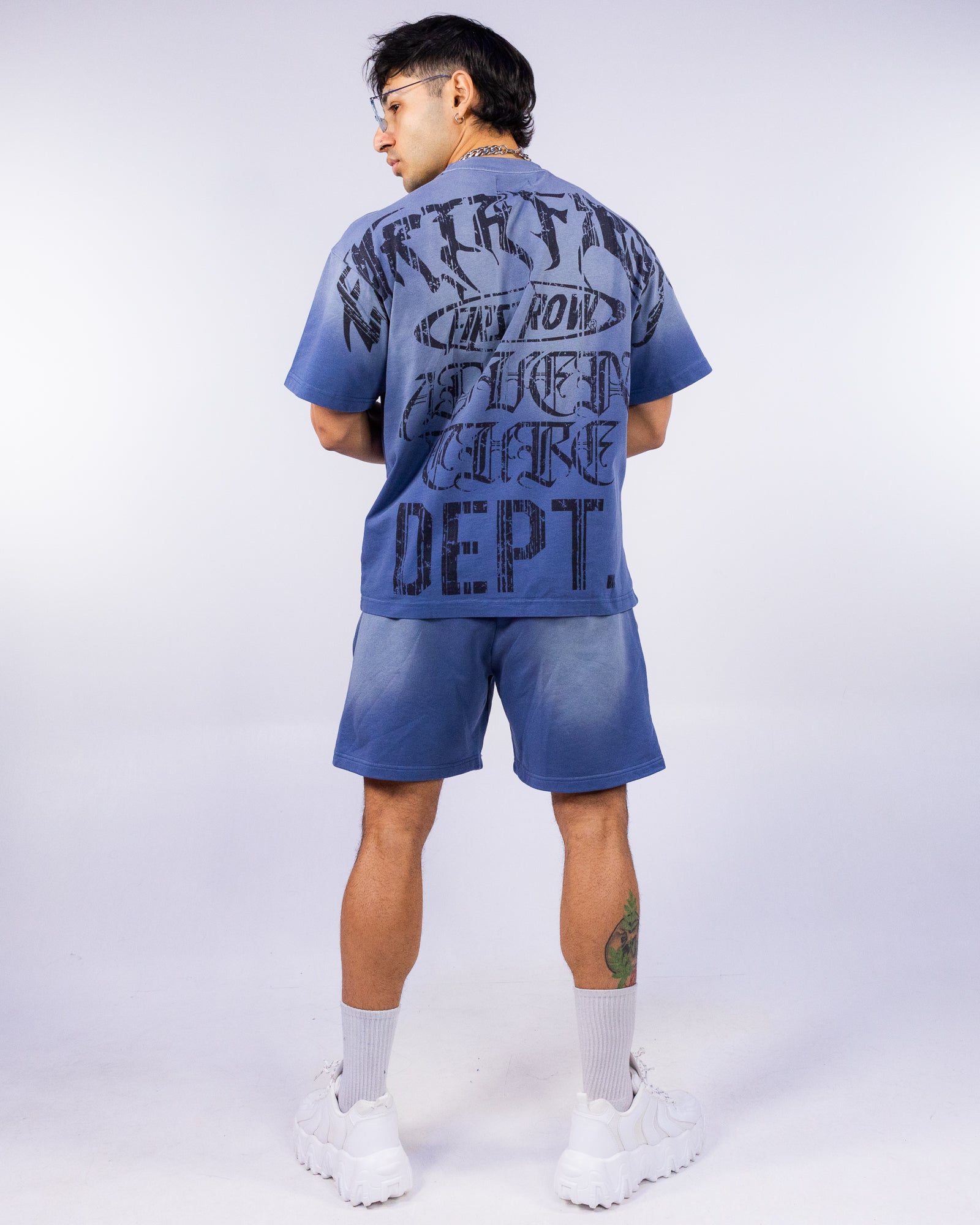 Earth First Men's Blue Washed Tee