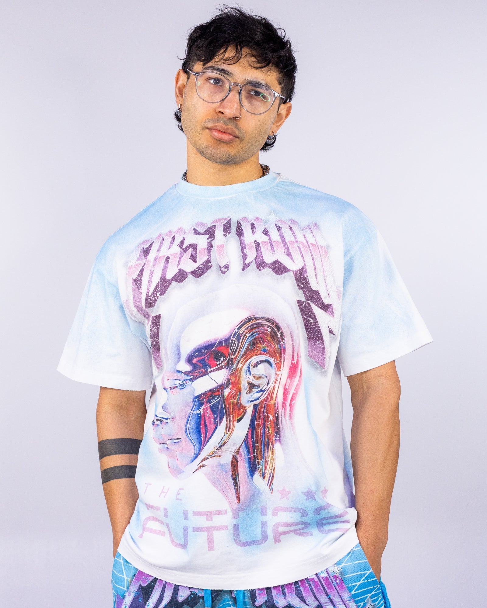 Future Humanity Men's Tie-Dye Washed Tee