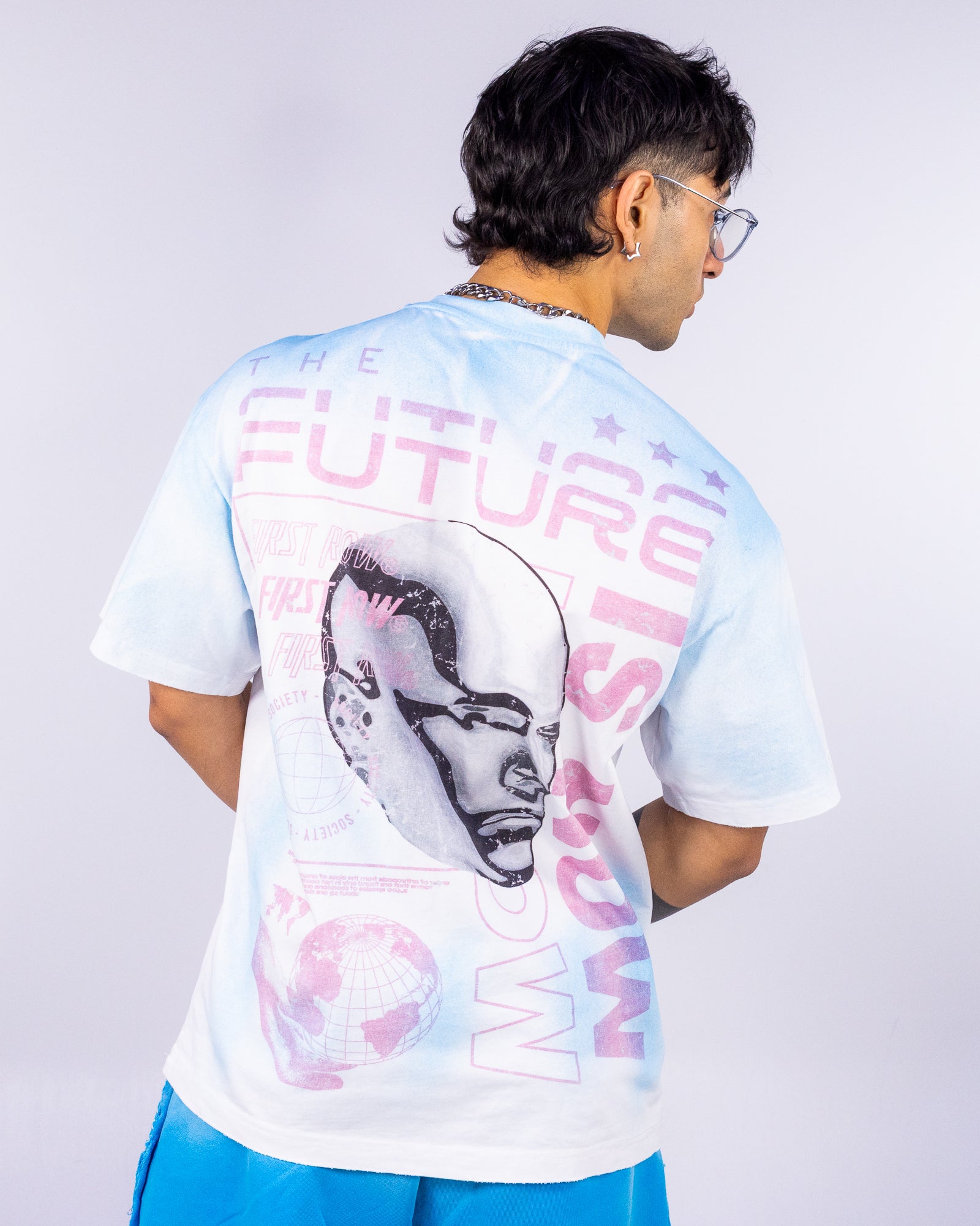 Future Humanity Men's Tie-Dye Washed Tee