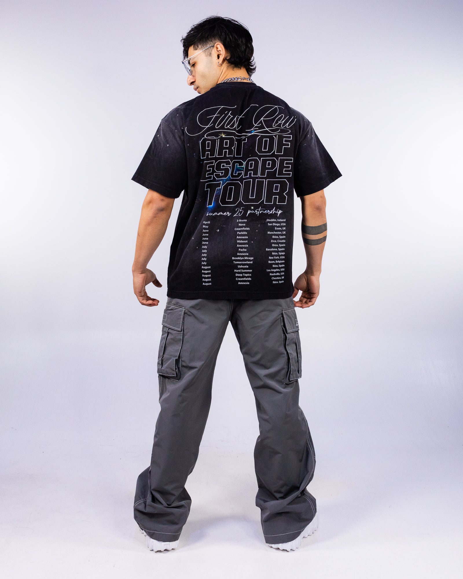 Art Of Escape Tour Men's Black Washed Tee