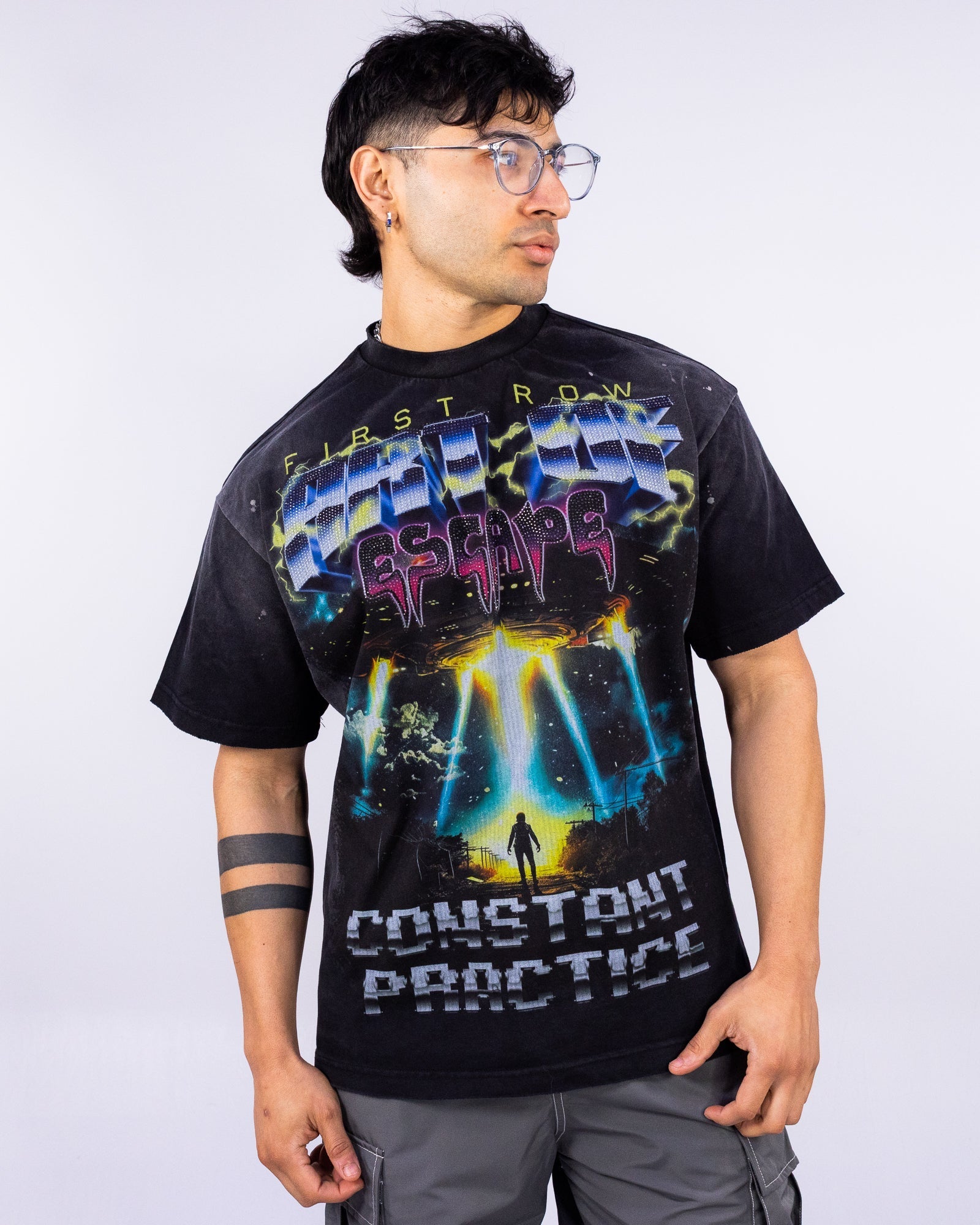 Art Of Escape Tour Men's Black Washed Tee