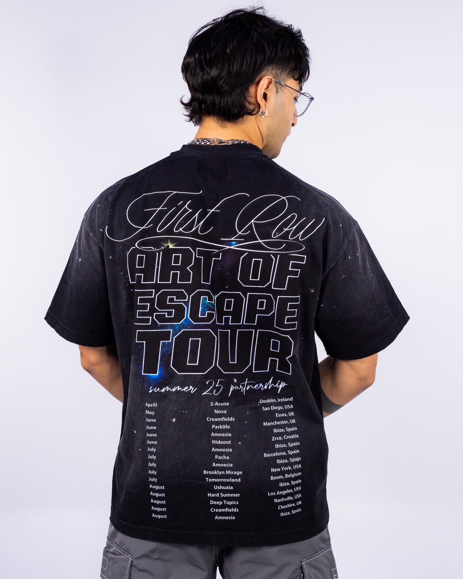 Art Of Escape Tour Men's Black Washed Tee