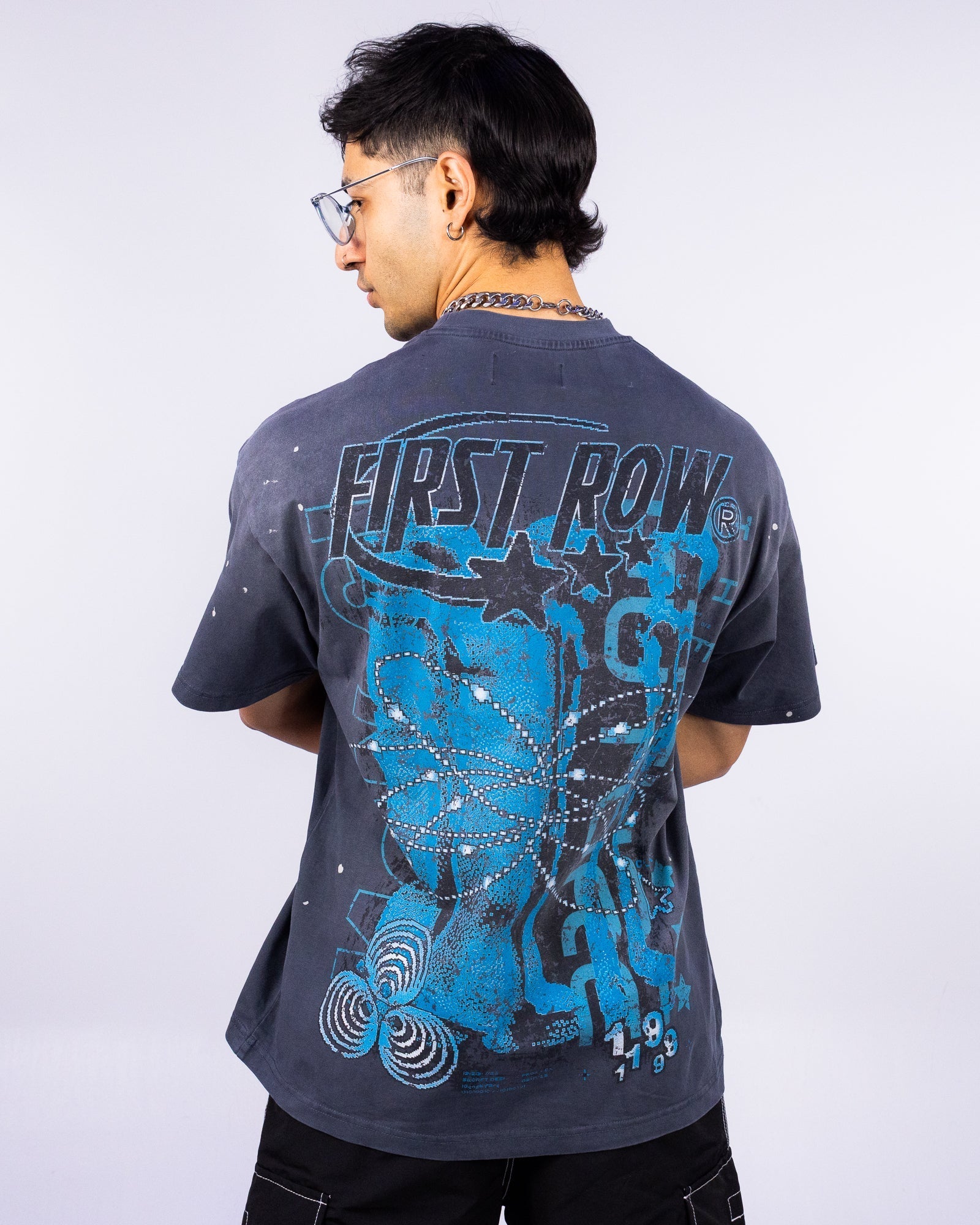 Chain Humanity Men's Gray Washed Tee