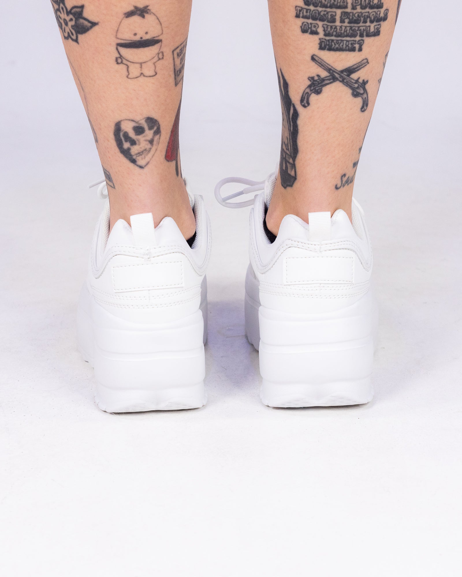 White Walkin' On A Dream Women's Chunky Sneakers