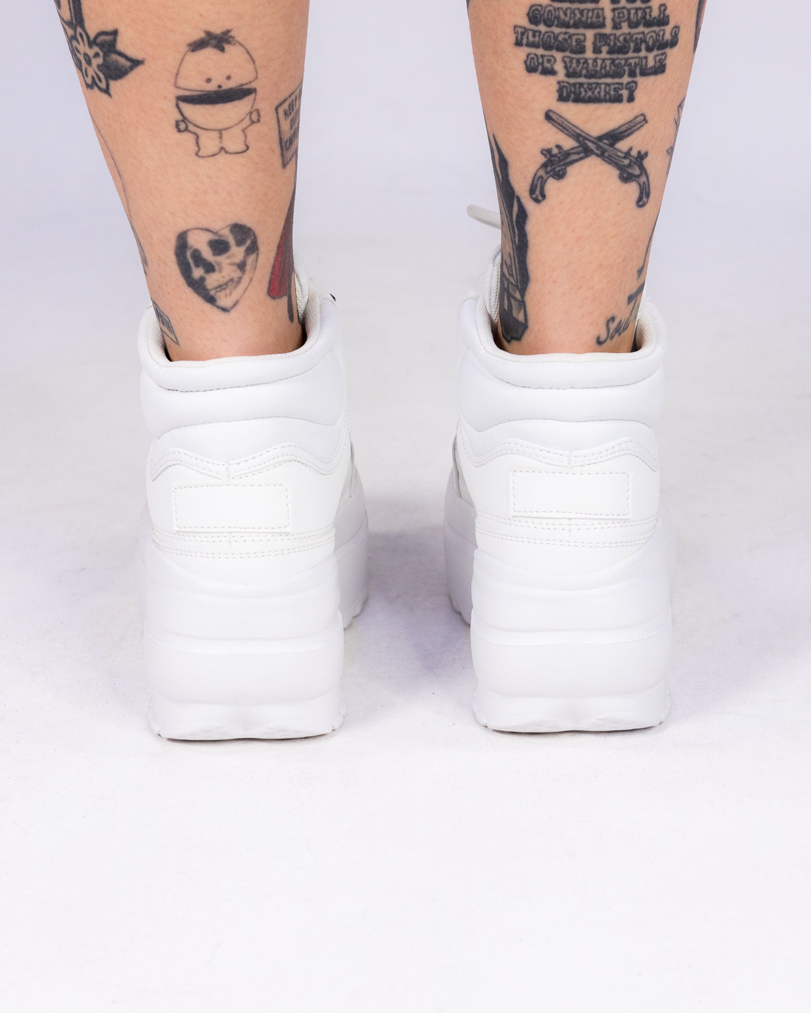 White High Livin' Women's Hi Top Sneakers