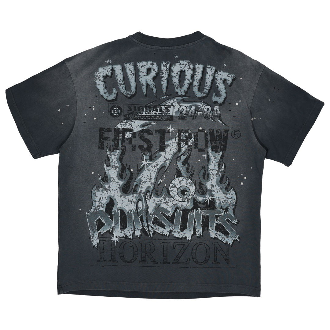 Bloodshot Stay Curious Men's Gray Washed Tee