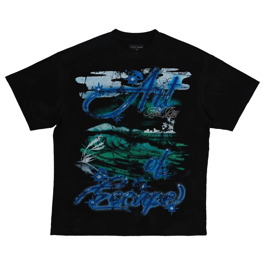 Art Of Escape Men's Black Washed Tee