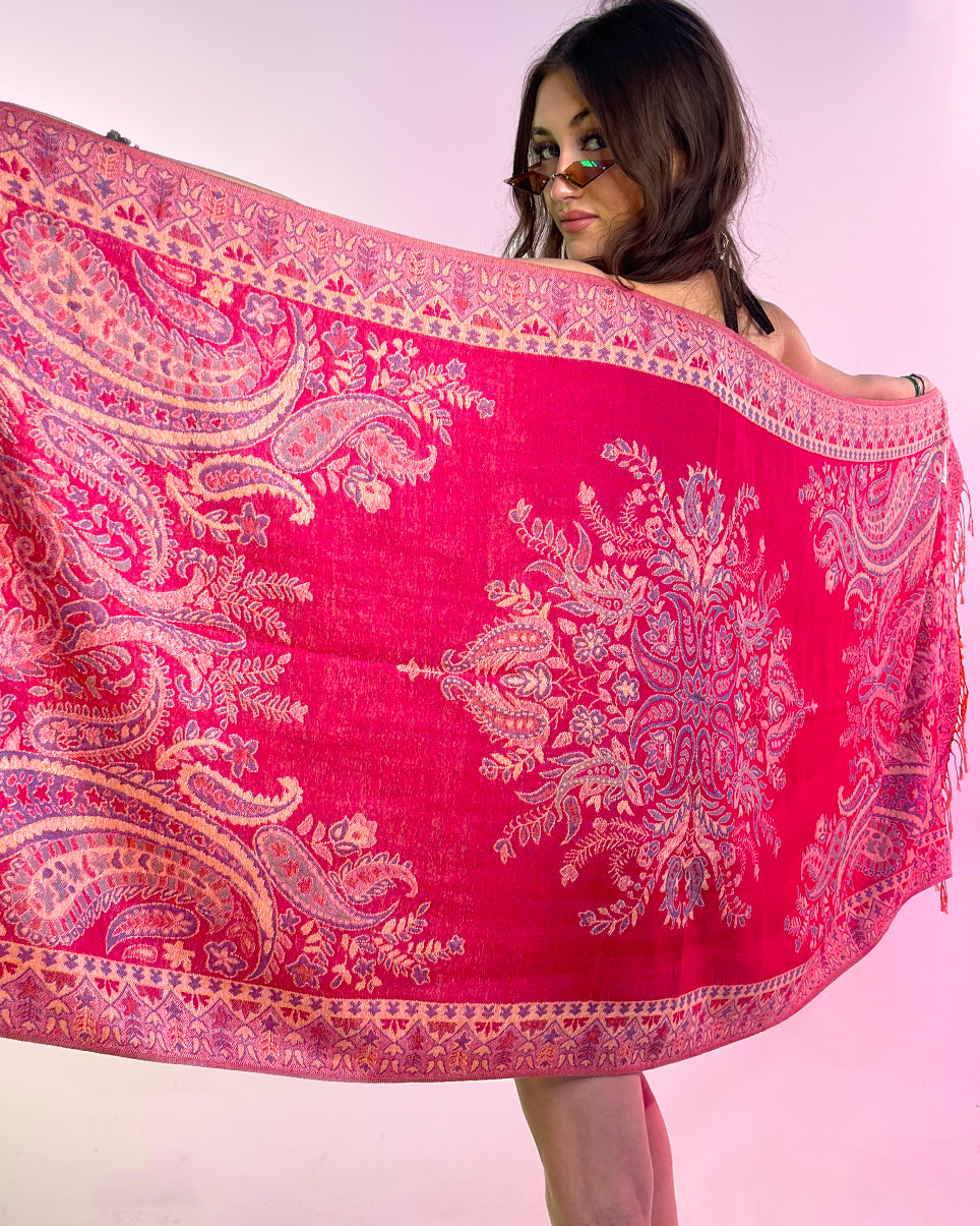 Classic Paisley Unisex Pashmina Scarf