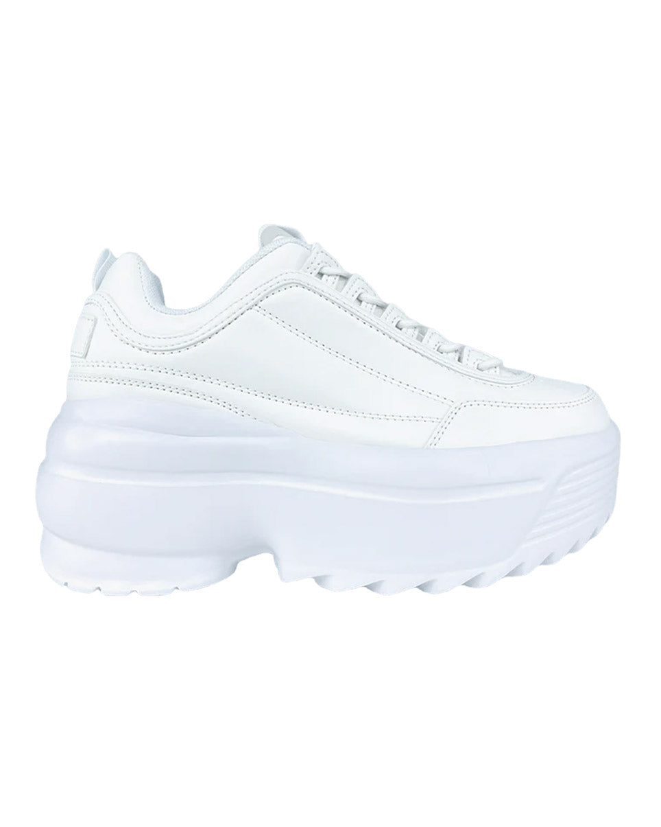 White Walkin' On A Dream Women's Chunky Sneakers