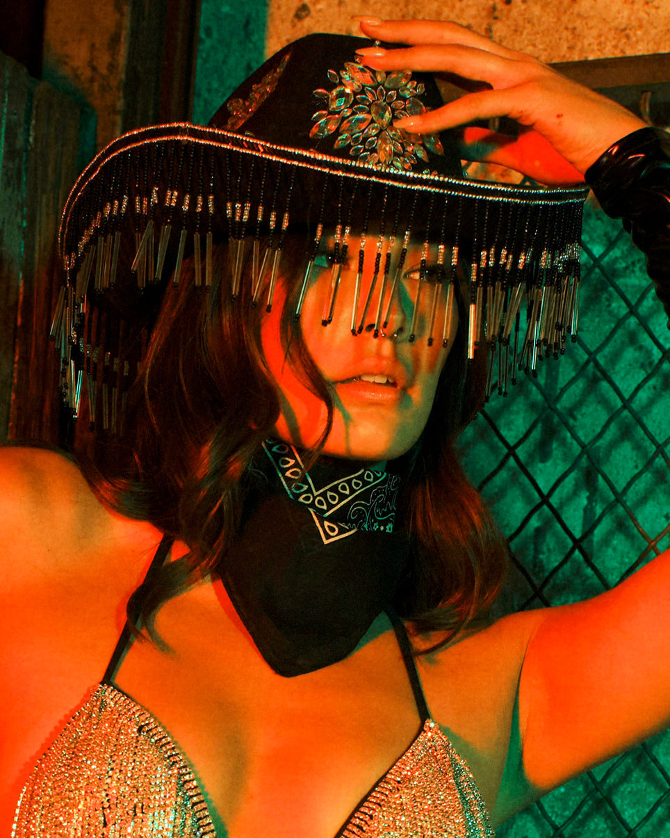 Night Rider Fringe Cowboy Hat