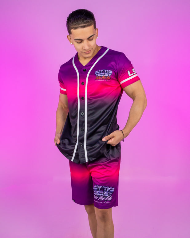 Buy The Ticket Take The Ride LSD Ombre Retro Car Men's Shorts