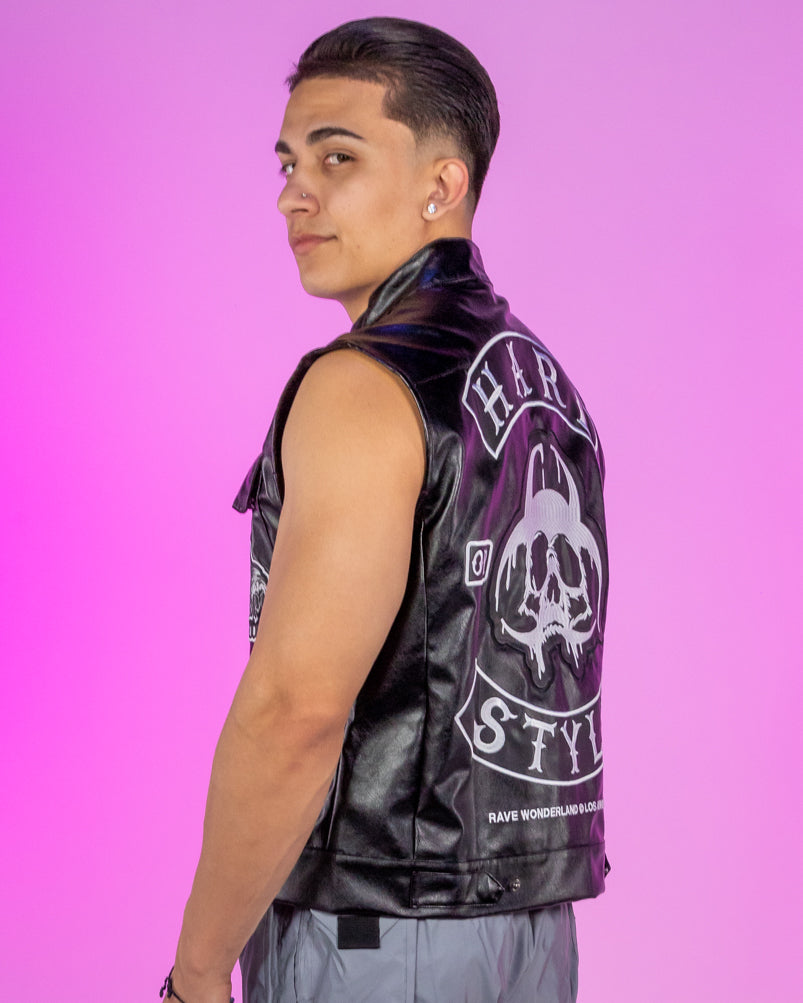 Hardstyle Biohazard Gang Lives On Motorcycle Vest