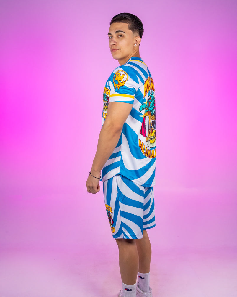 House Head All Day All Night Pineapple Skull Men's Shorts