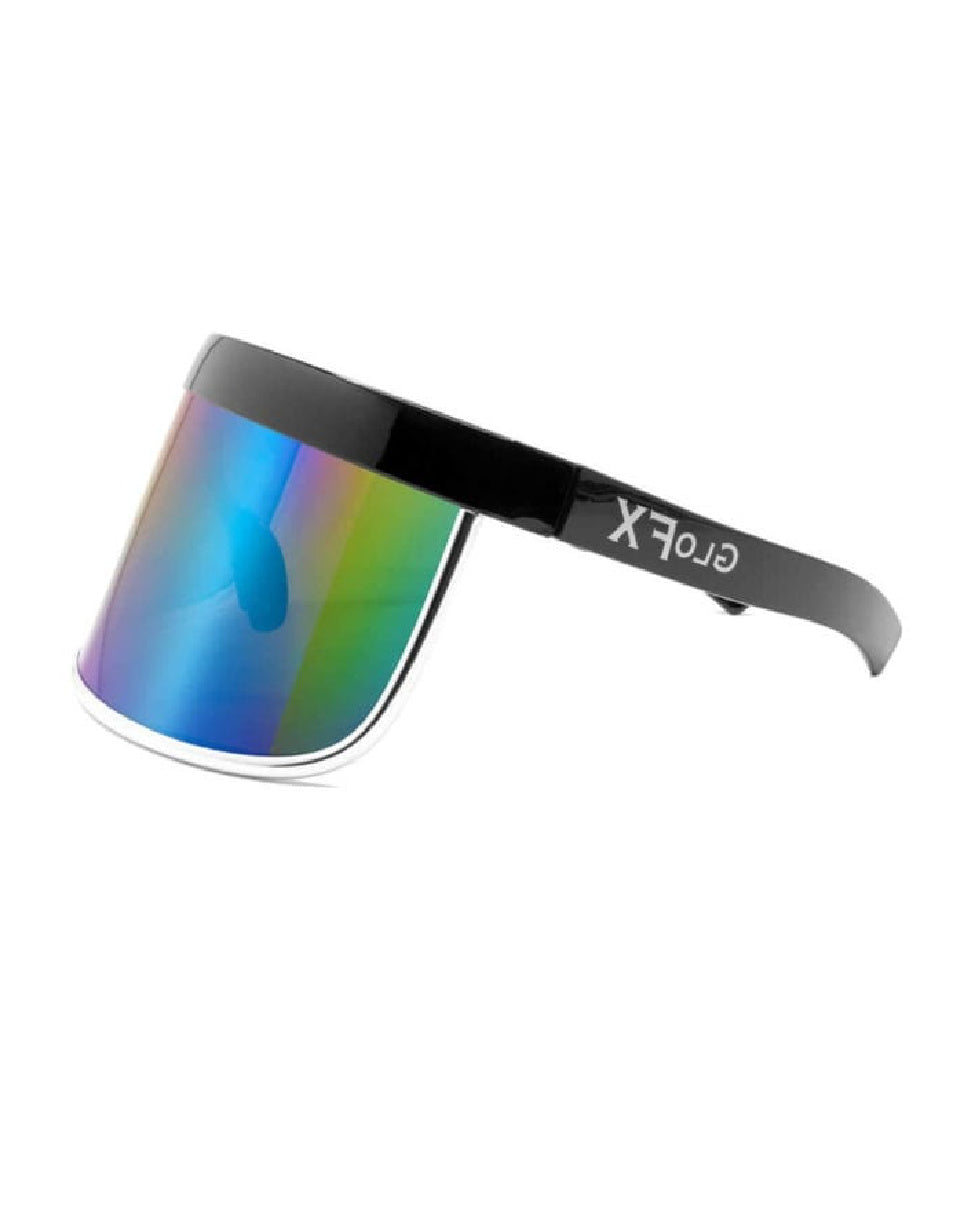 GloFX Galactic Invader Diffraction Visor - Rainbow Gradient
