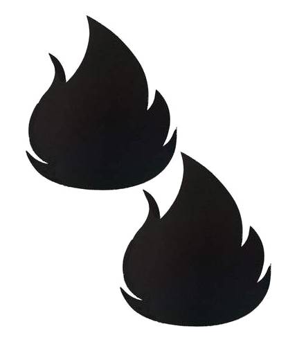Flash Reflective Multicolor Flirty Flame Pasties