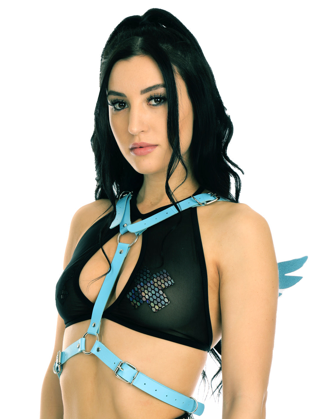 Heaven Sent Faux Leather Wings Harness