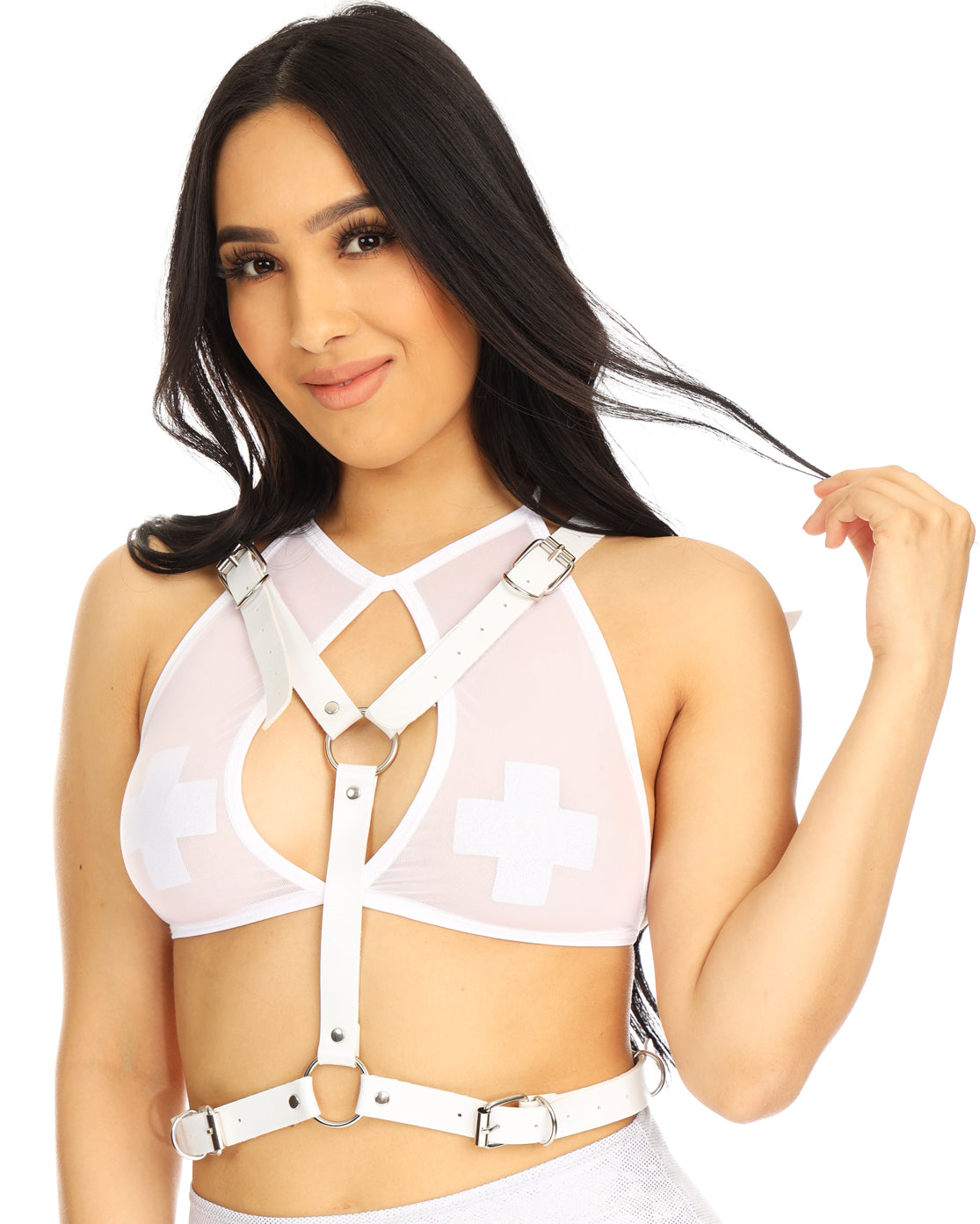 Heaven Sent Faux Leather Wings Harness