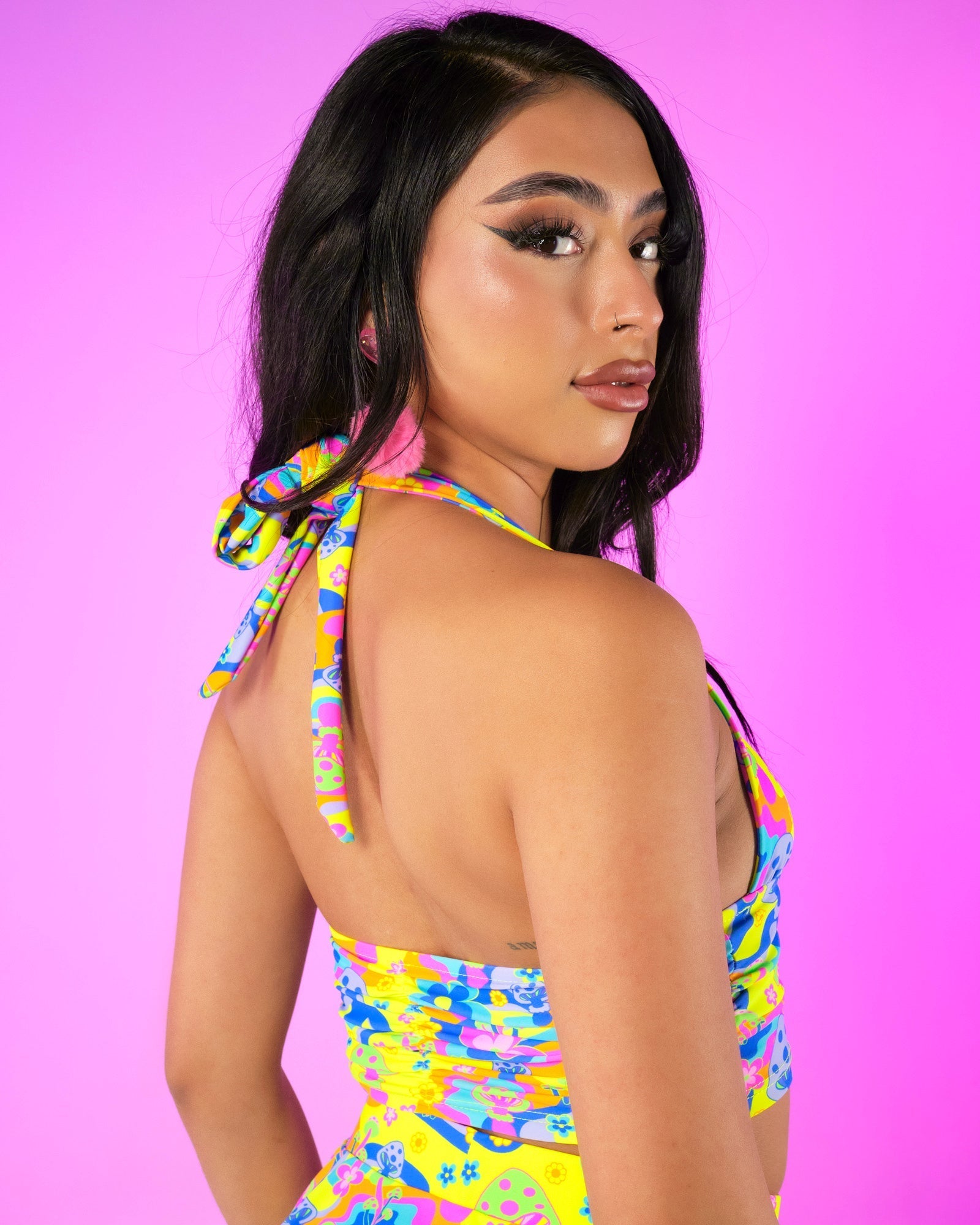 Psychedelic Psilocybin Halter Top