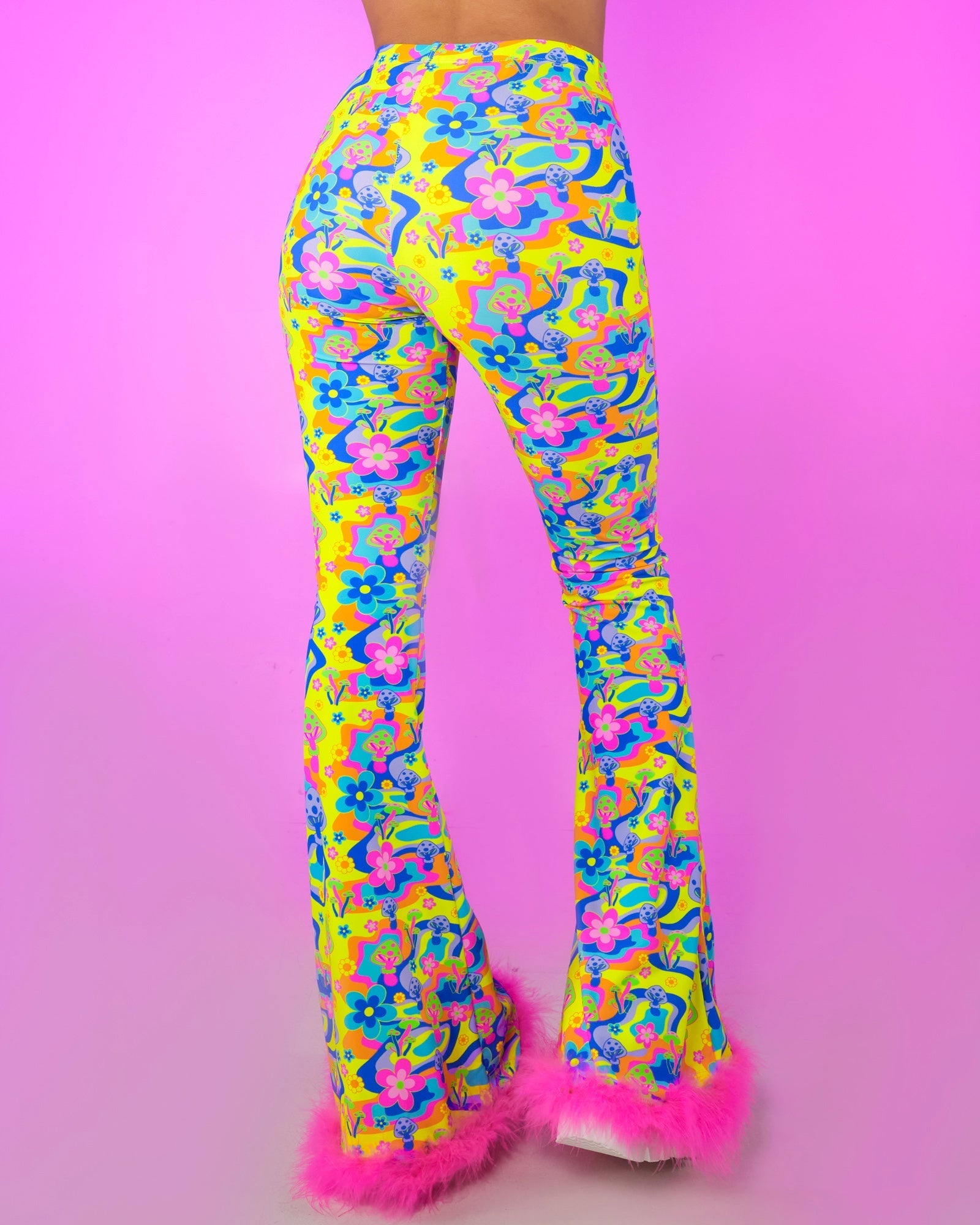 Psychedelic Psilocybin Flare Pants