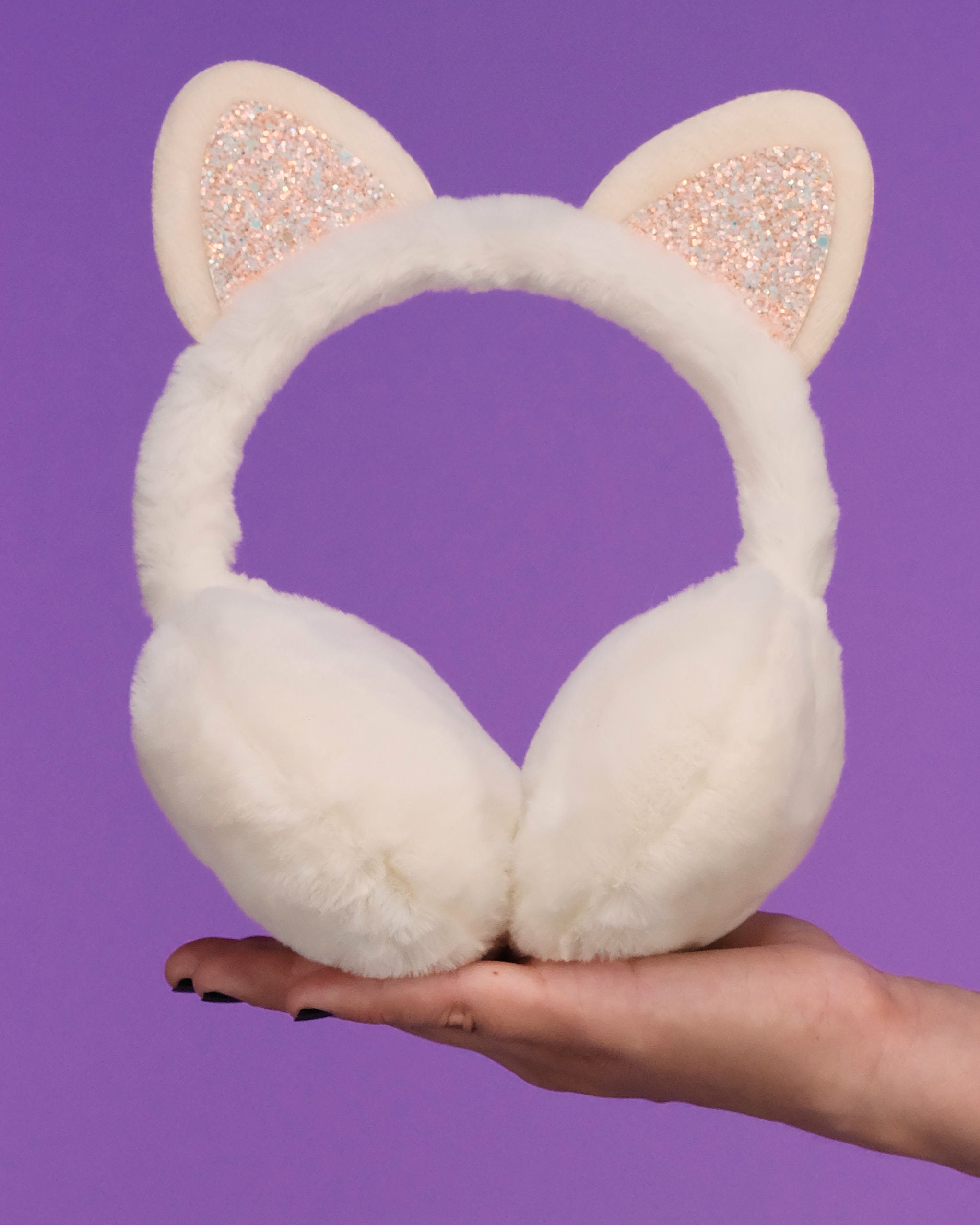 Glitter Kitty Unisex Earmuffs
