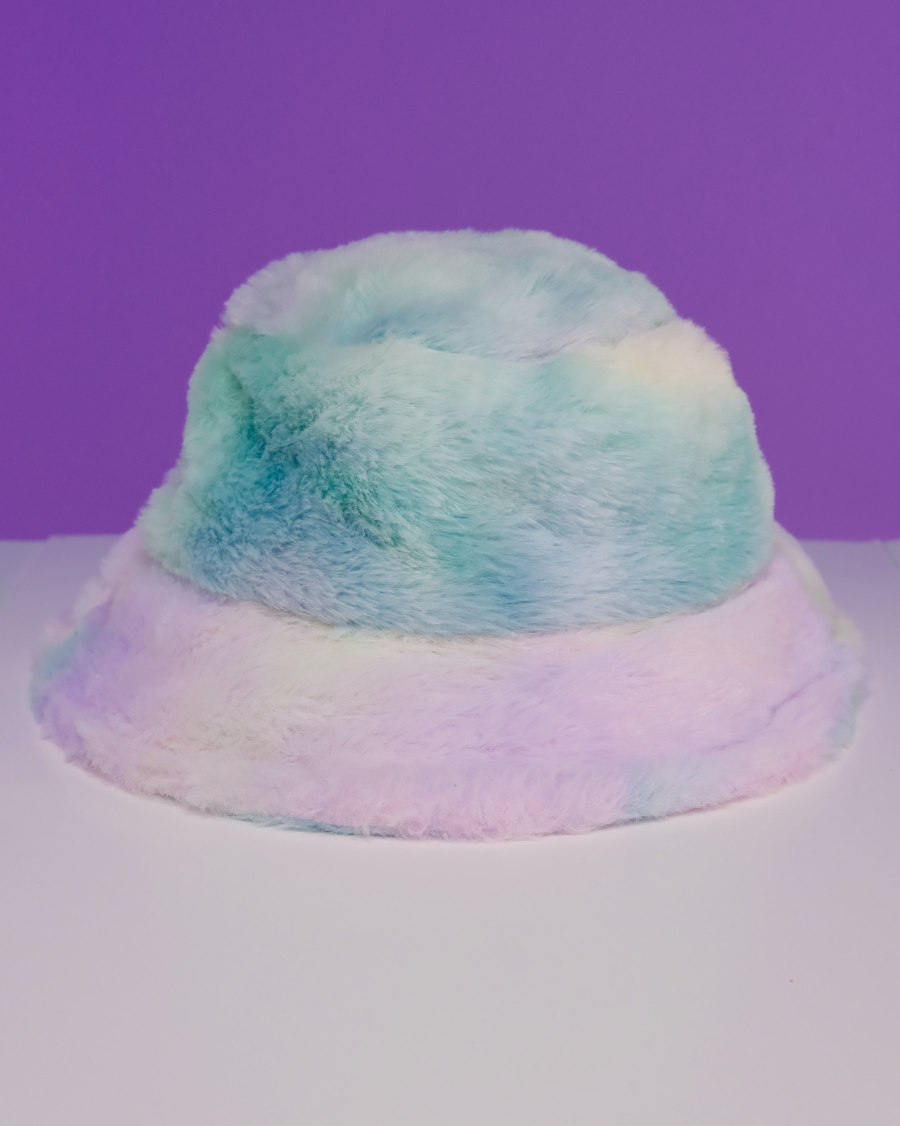Tie Dye Plush Furry Bucket Hat