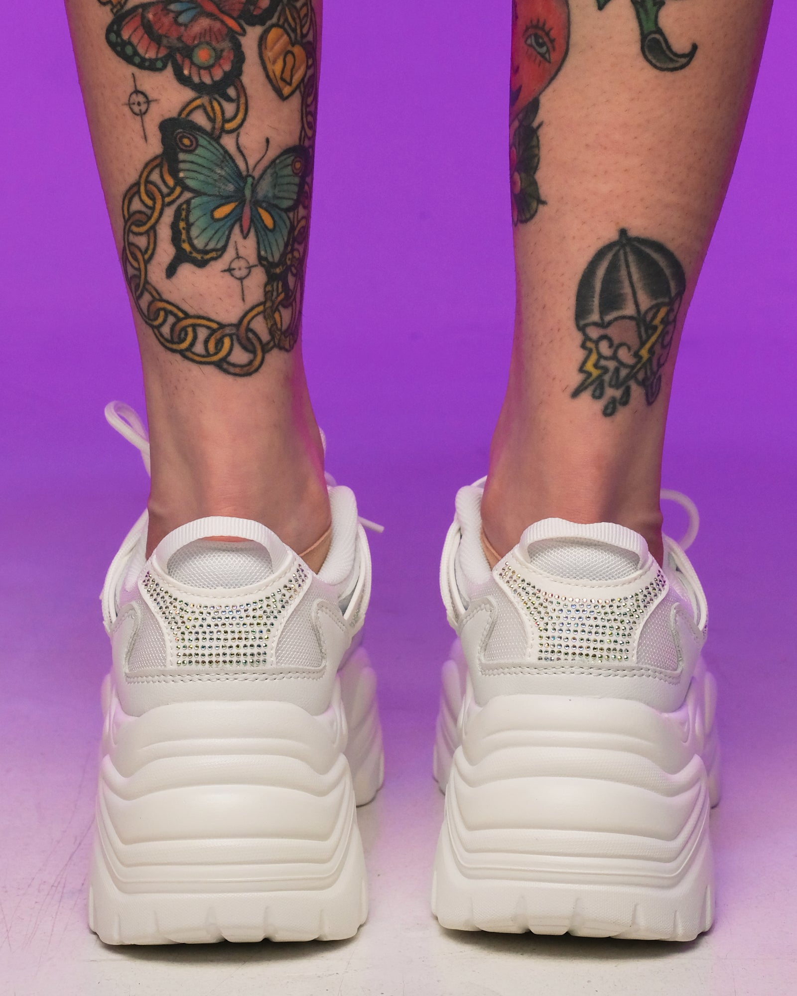 White Steppin' Out Sneakers