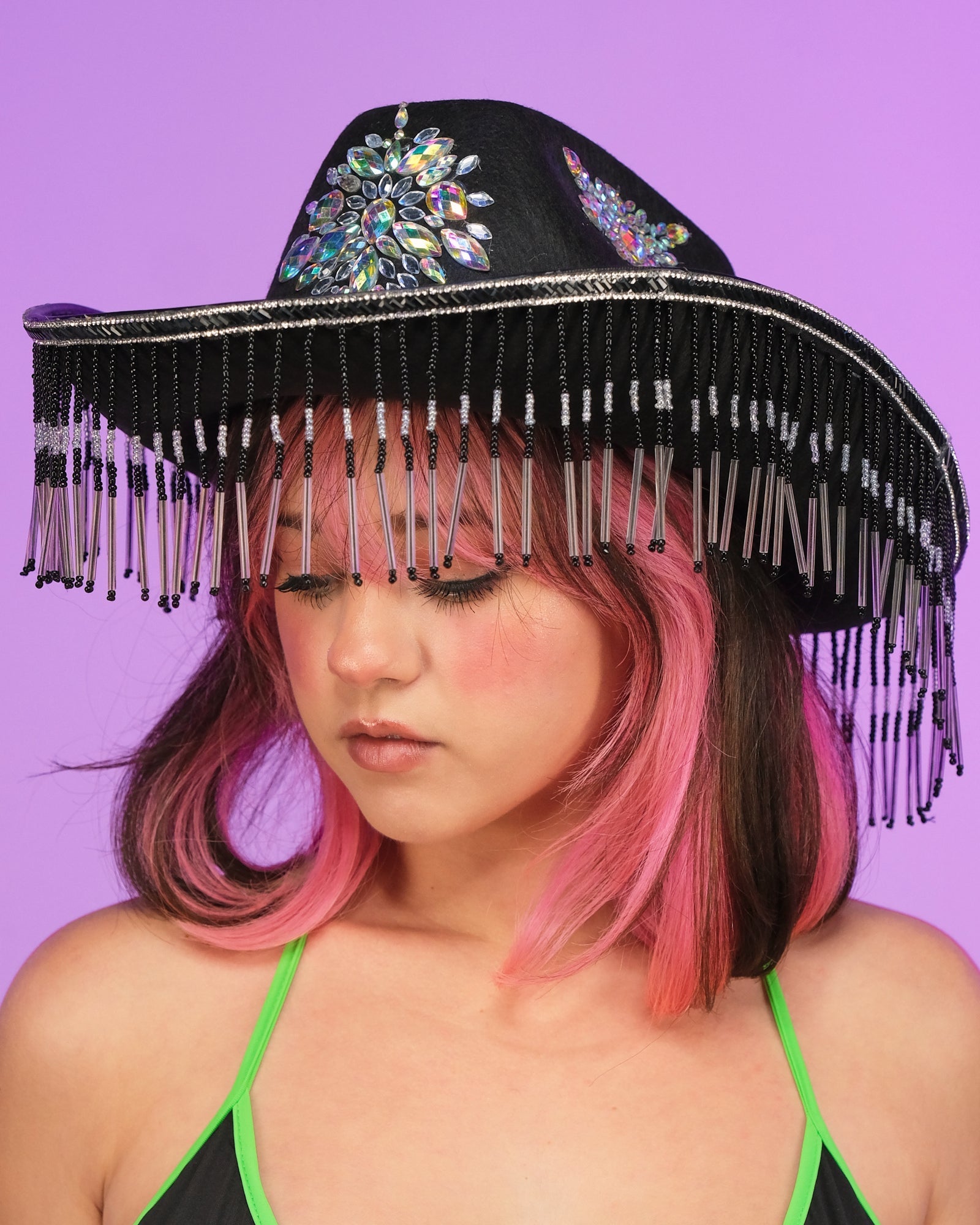 Night Rider Fringe Cowboy Hat