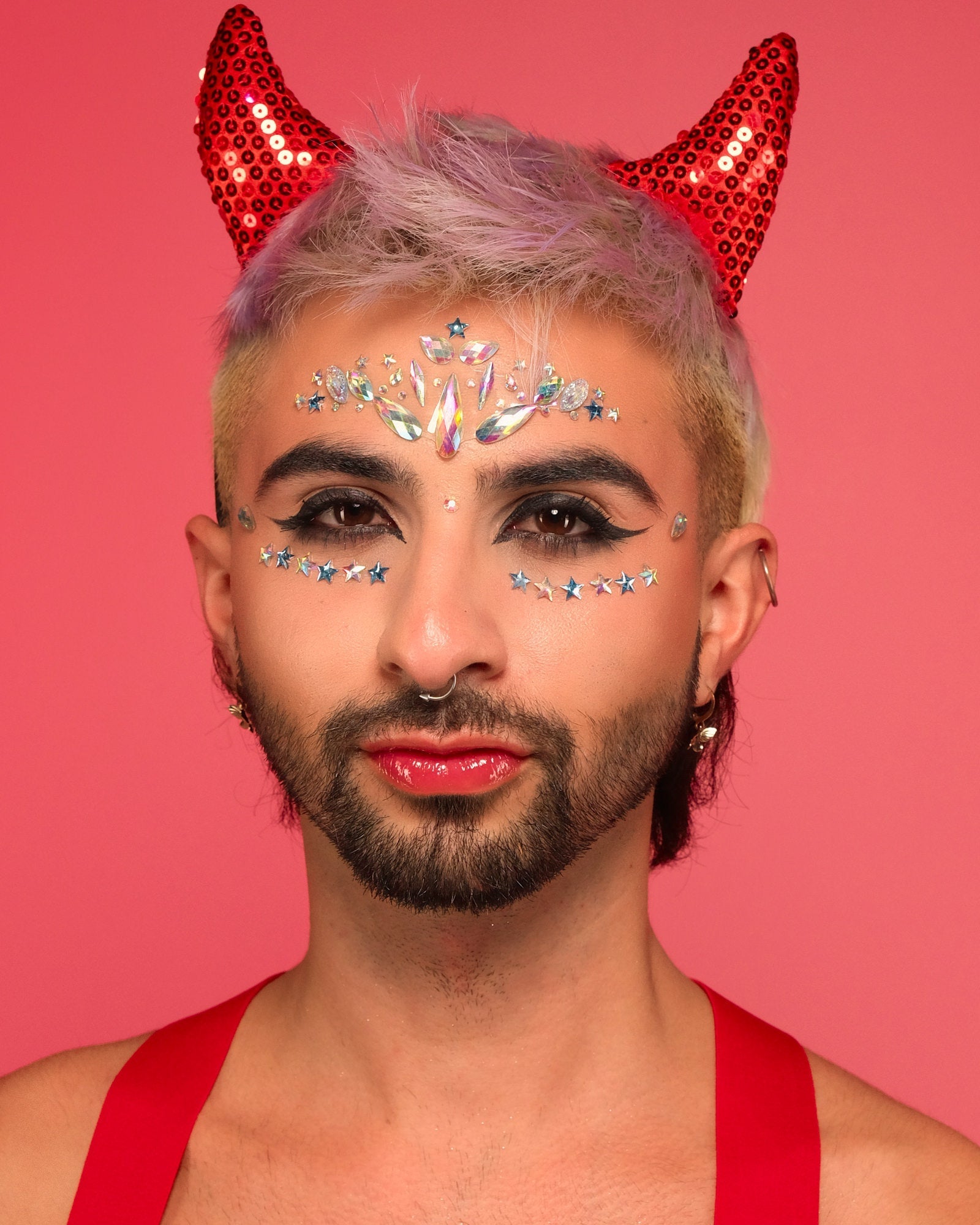 Devil Horns Sequin Headband