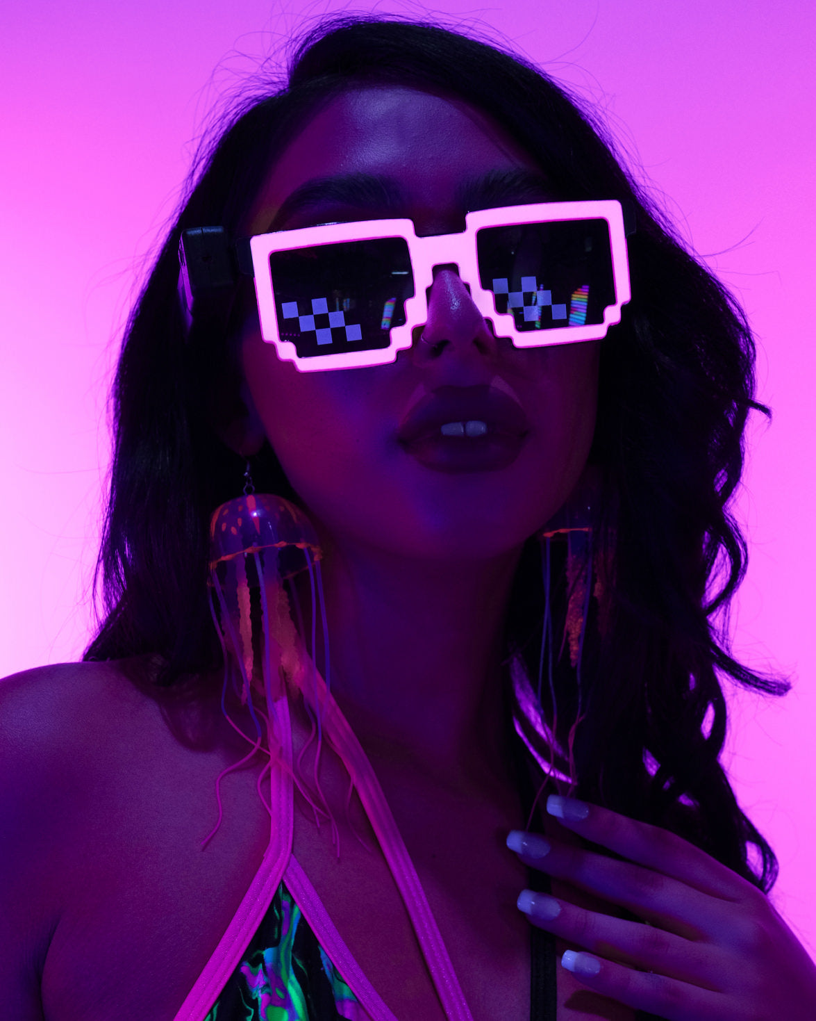 8-Bit LED Glasses