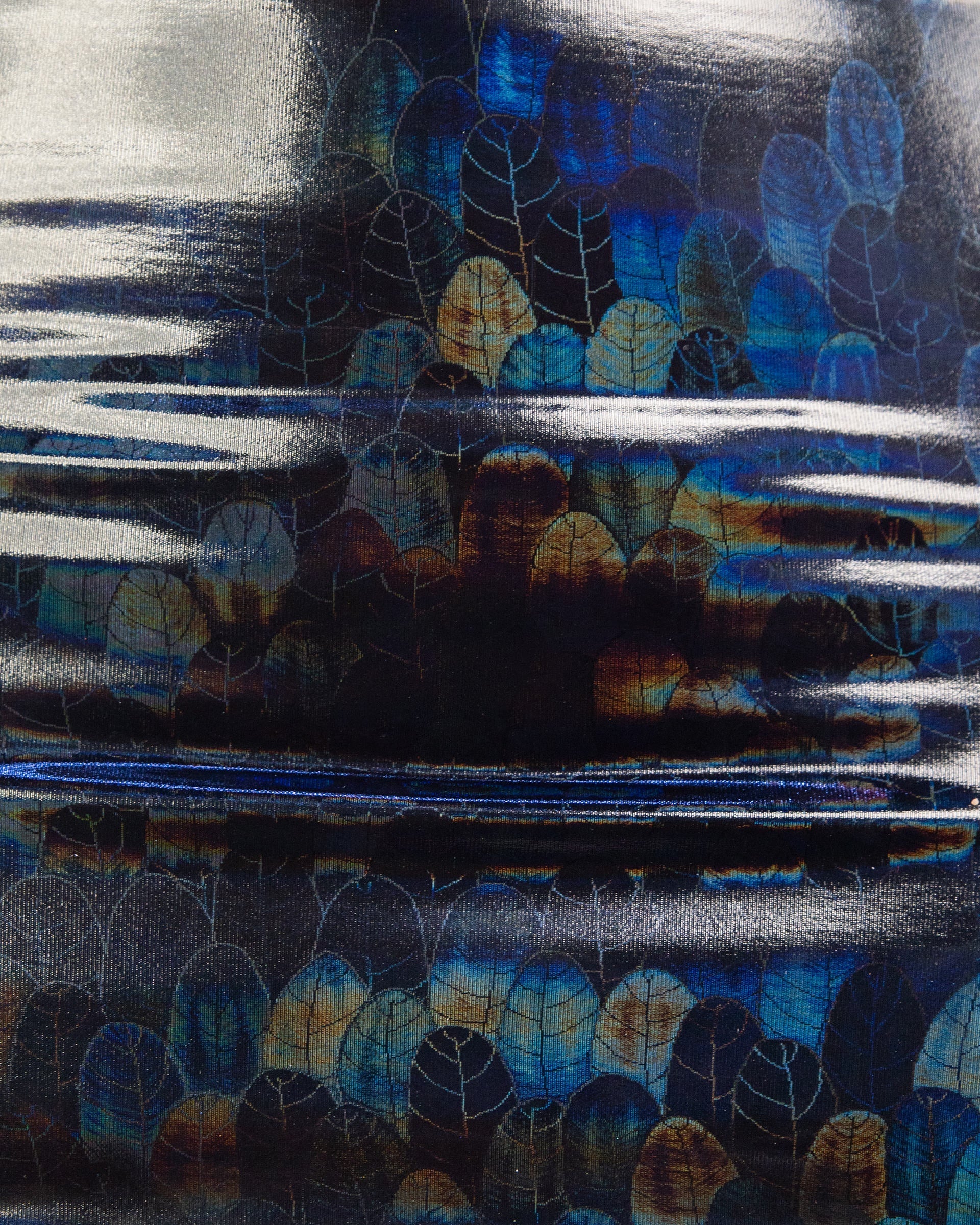 Bound To Me Laced Up Black Holographic PU Shorts