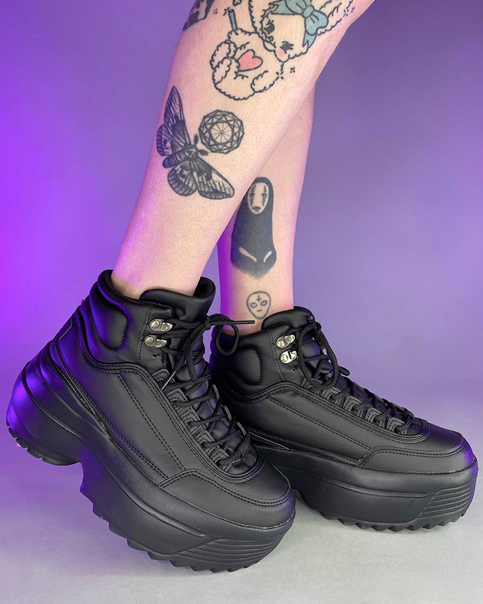 Black High Livin' Women's Hi Top Sneakers