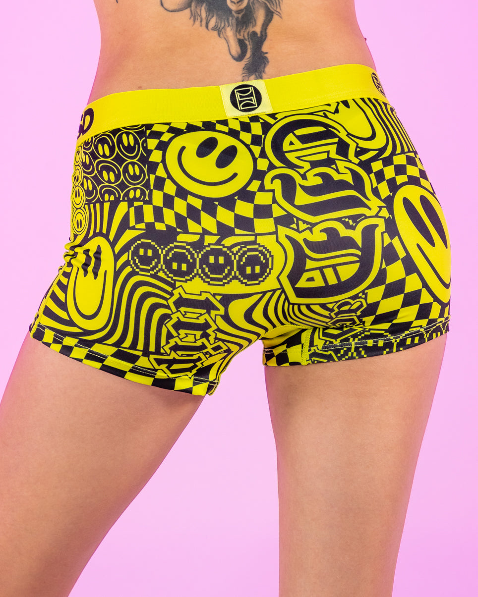 PSD Neon Smiles Boy Shorts