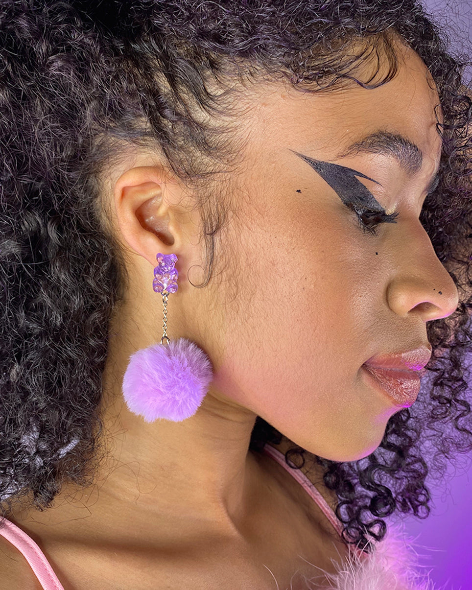 Your Teddy Gummy Bear Plush Earrings