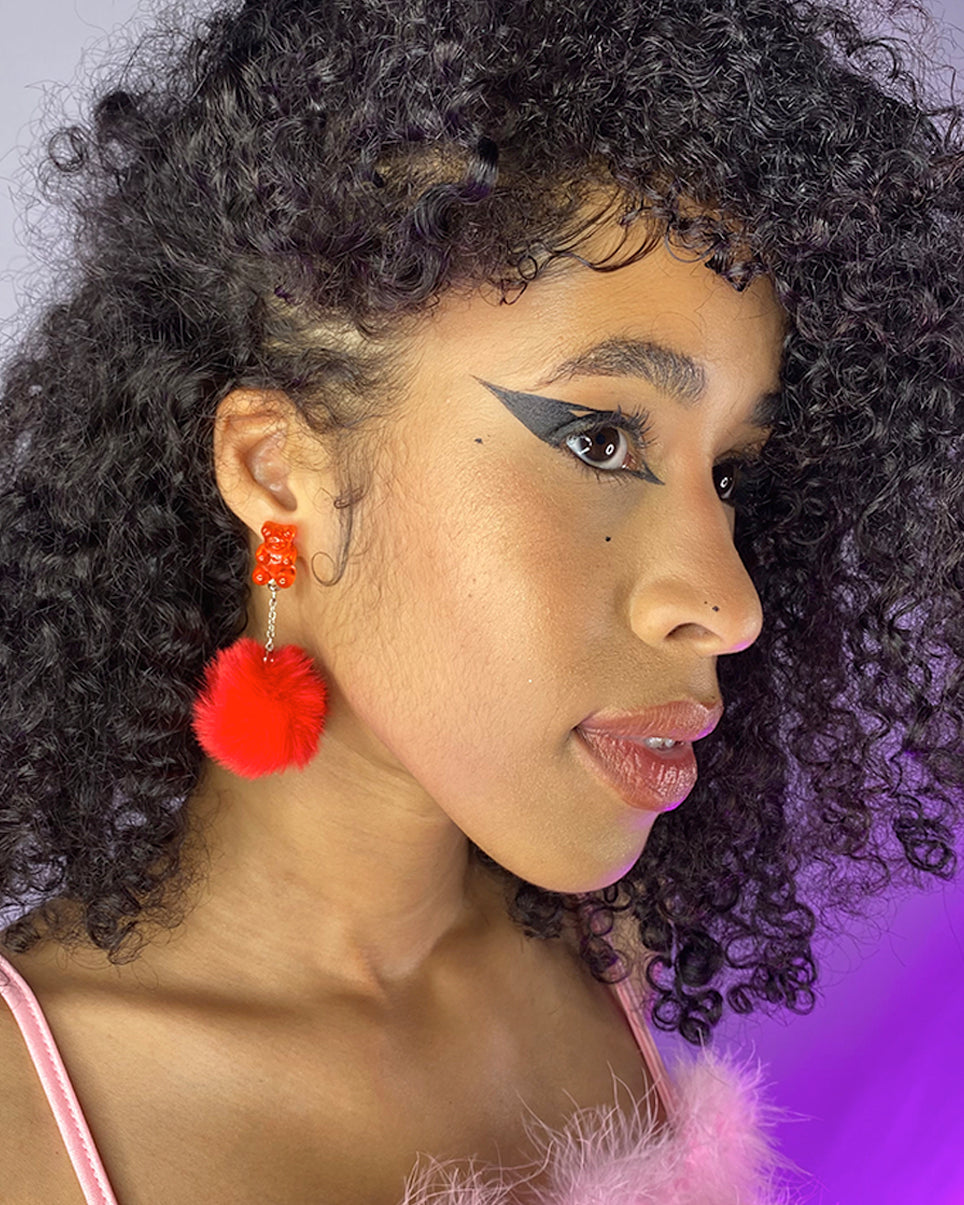 Your Teddy Gummy Bear Plush Earrings