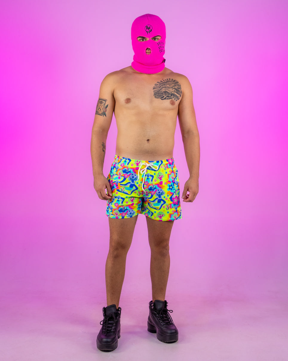 Psychedelic Psilocybin Men's Drawstring Shorts