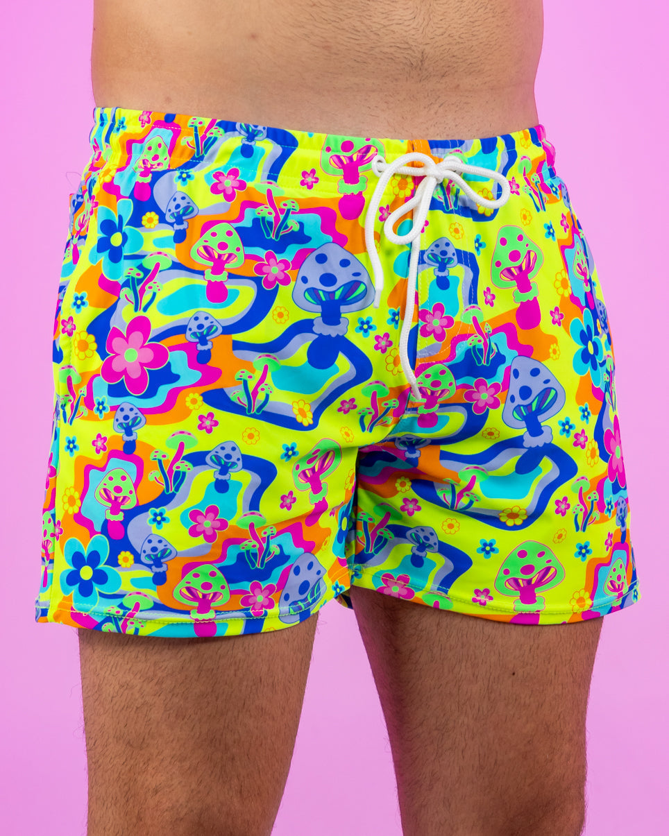 Psychedelic Psilocybin Men's Drawstring Shorts
