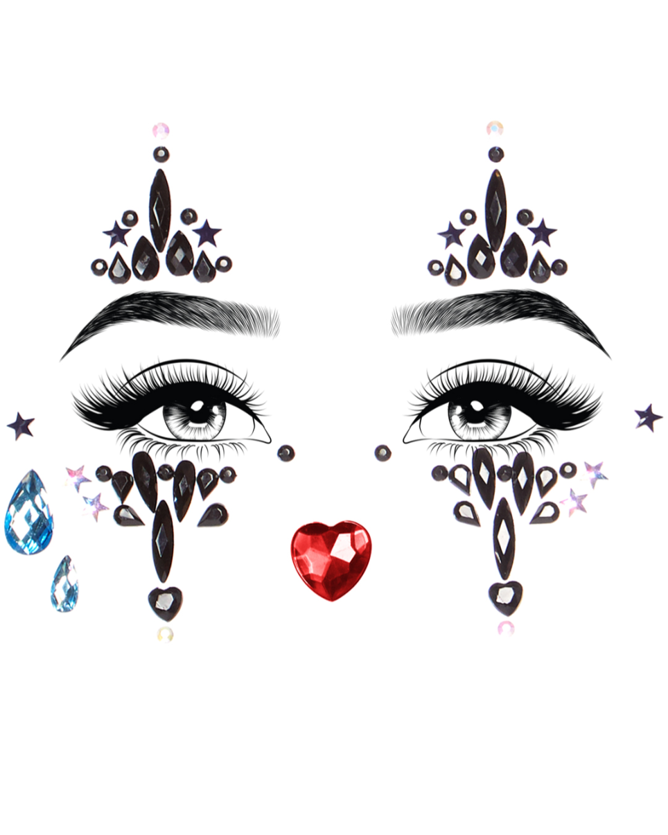 Tears Of A Clown Face Jewels