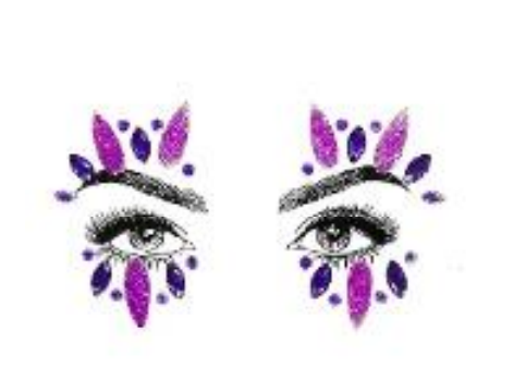 Electric Violet Face Jewel