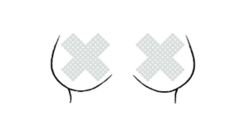 X Rhinestone Self-Adhesive Jewel Pasties
