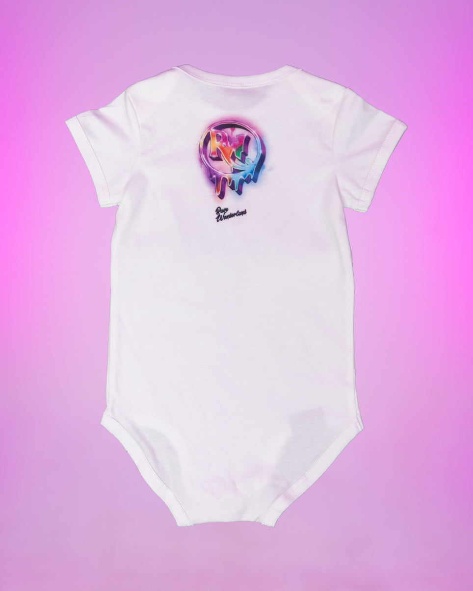 Rainbow Melting Born Raver Baby Onsie