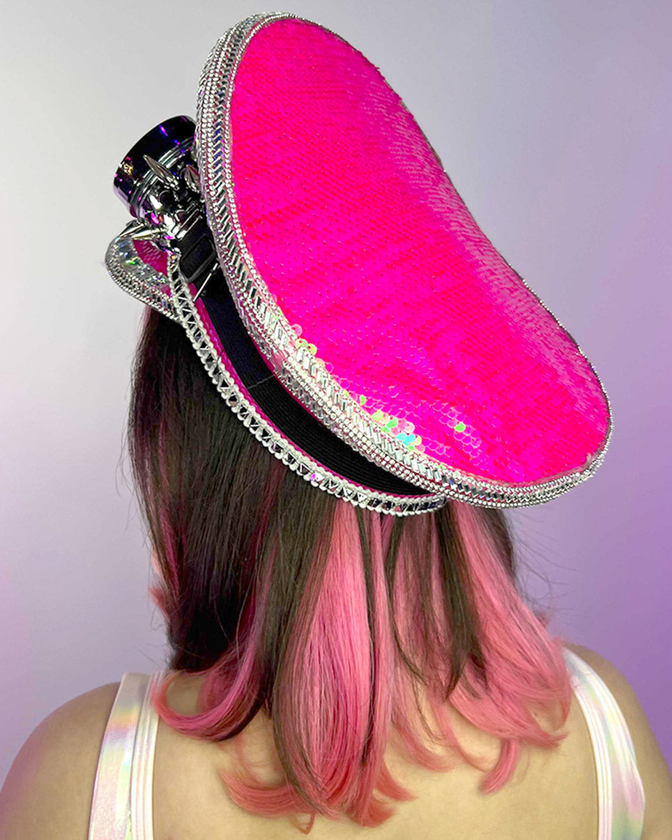 Pink Sands Sequin Captain Hat
