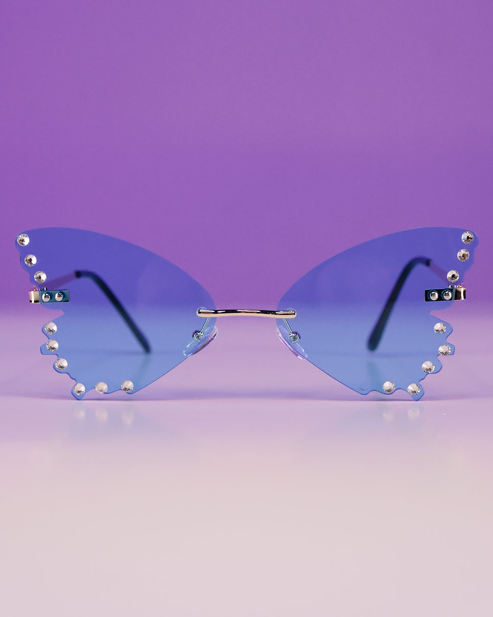 Diamond Butterflies Color Sunglasses