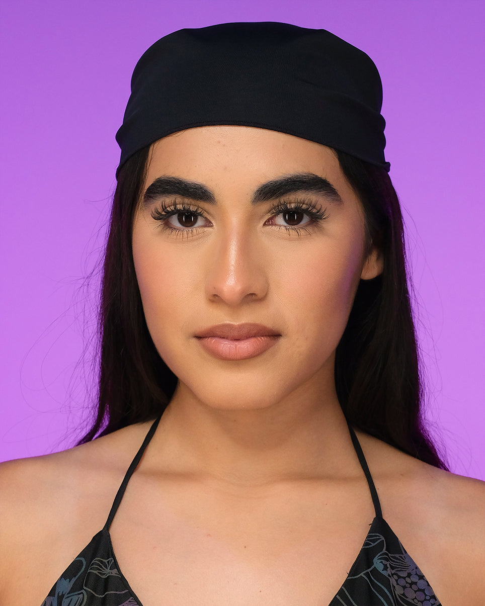 Plain Black Triangle Bandanna Mask