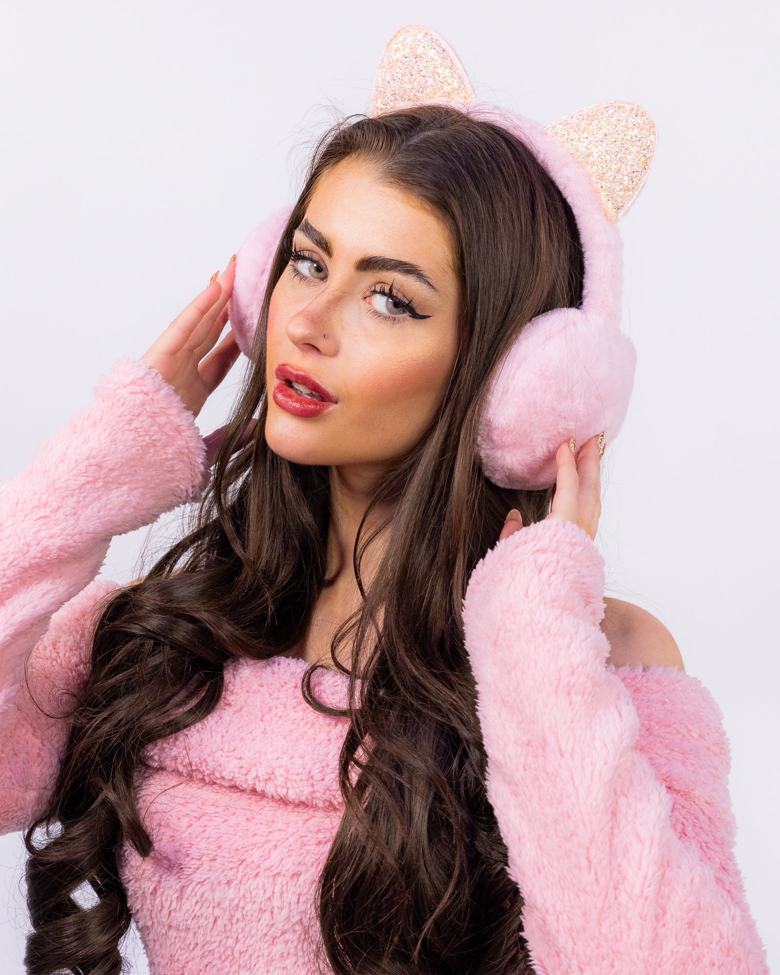 Glitter Kitty Unisex Earmuffs