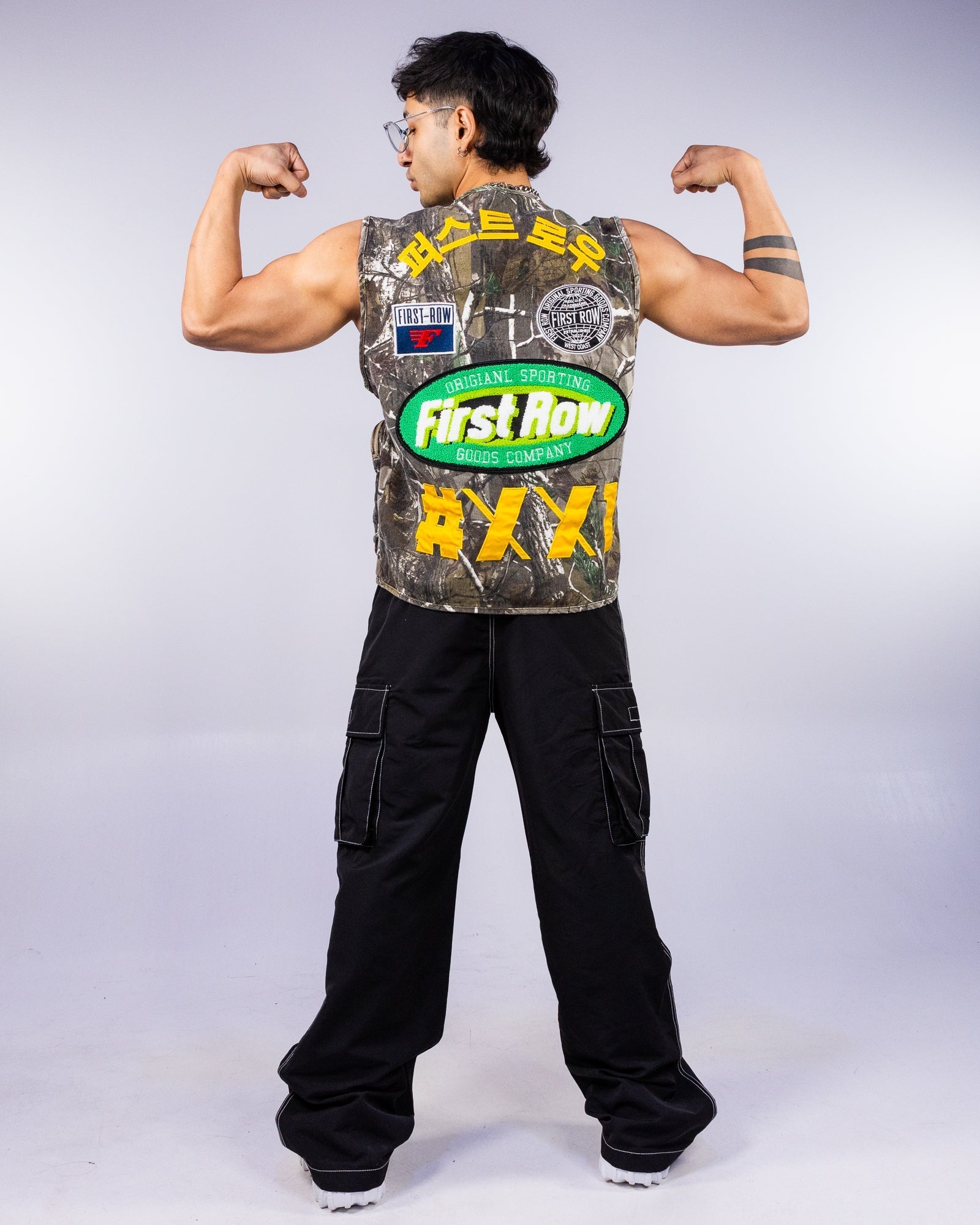 Patches Men's Camo Cargo Vest